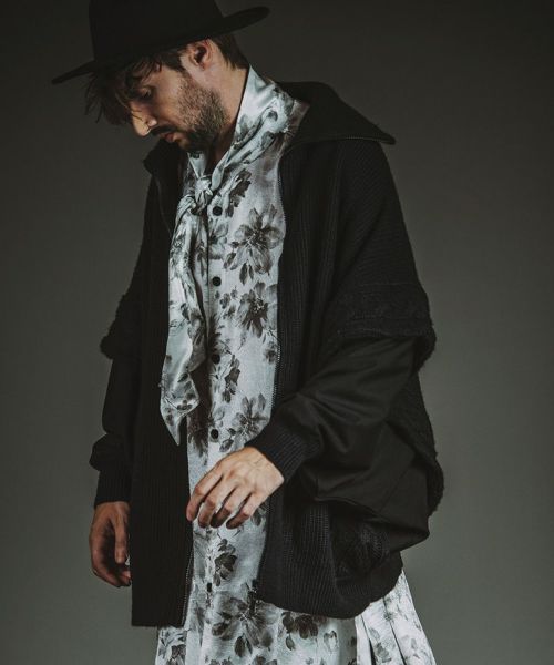 30%OFF【NO ID.(ノーアイディー)】 ﾊﾞｲｶｰｽﾞﾆｯﾄZIP-CD カーディガン