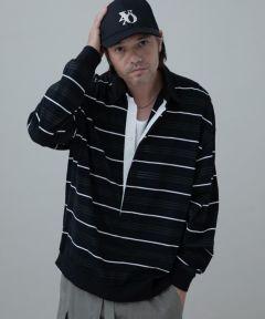 04：BKボーダー×WHテープ