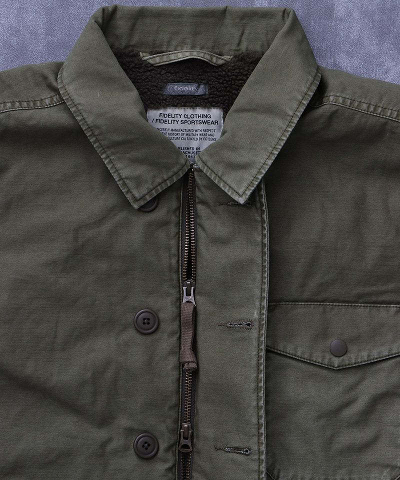 FIDELITY(フィデリティ)】OVER DYE A2 DECK JACKET デッキジャケット