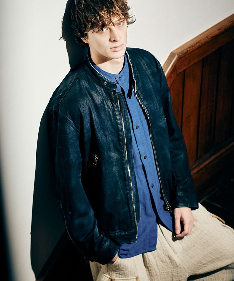 glamb(グラム)】【予約販売4月中旬～下旬入荷】Denim Riders Jacket