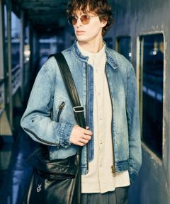 glamb(グラム)】【予約販売4月中旬～下旬入荷】Denim Riders Jacket