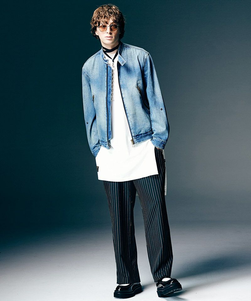 glamb(グラム)】【予約販売4月中旬～下旬入荷】Denim Riders Jacket