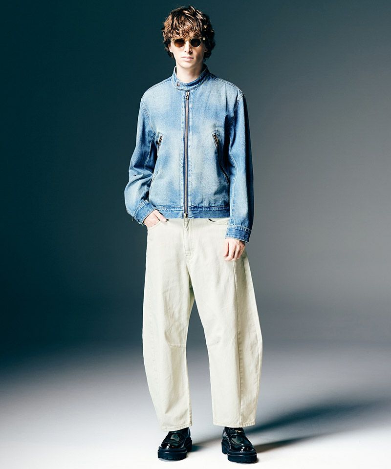 glamb(グラム)】【予約販売4月中旬～下旬入荷】Denim Riders Jacket