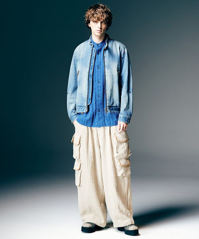 glamb(グラム)】【予約販売4月中旬～下旬入荷】Denim Riders Jacket