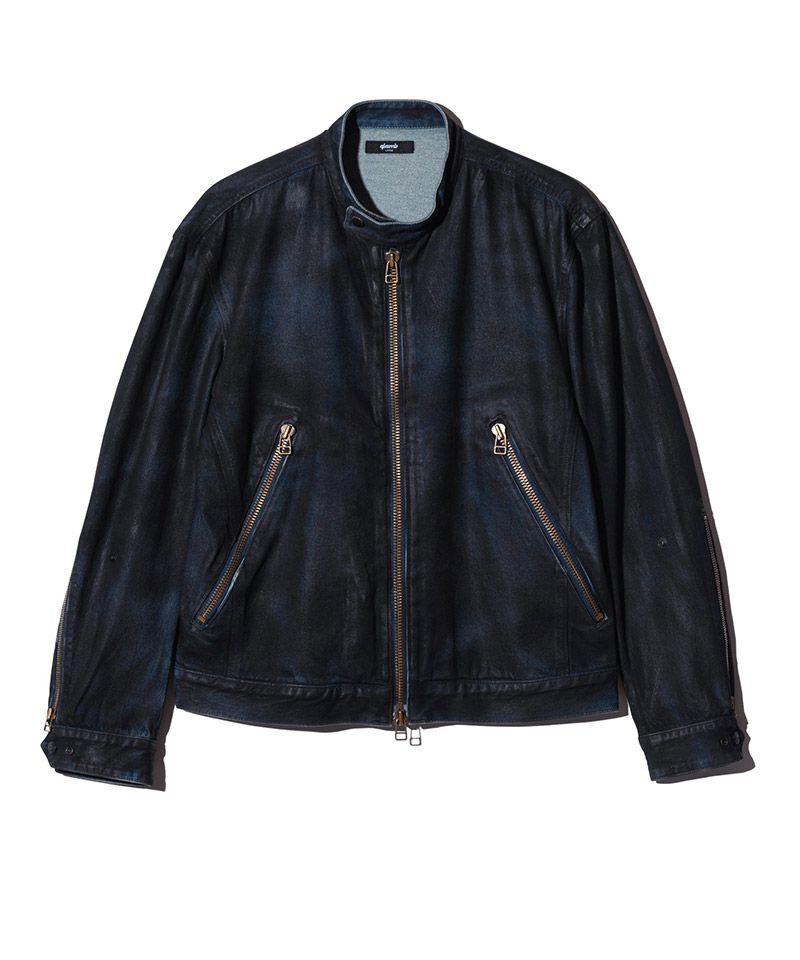 glamb(グラム)】【予約販売4月中旬～下旬入荷】Denim Riders Jacket
