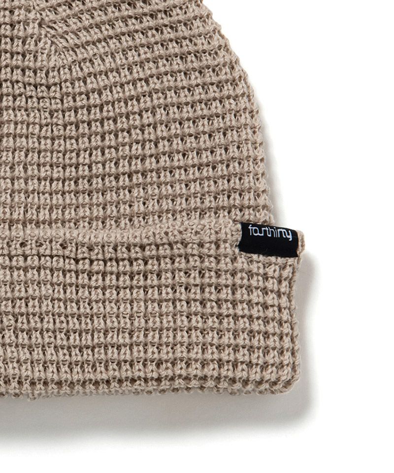 430(フォーサーティ)】WAFFLE BEANIE ビーニー ニット帽(26-035