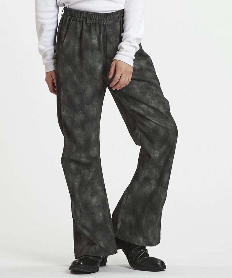 20%OFF【NO ID.(ノーアイディー)】ﾜｲﾄﾞﾚｯｸﾞﾀｯｸﾄﾗｳｻﾞｰｽﾞ パンツ(857006