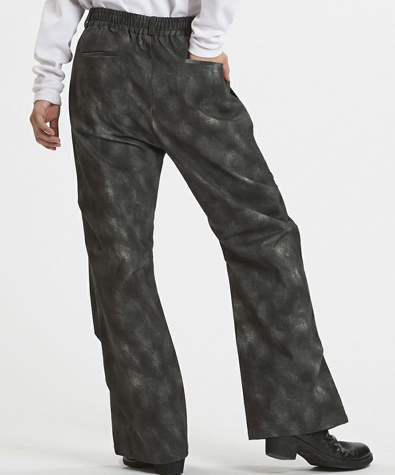 20%OFF【NO ID.(ノーアイディー)】ﾜｲﾄﾞﾚｯｸﾞﾀｯｸﾄﾗｳｻﾞｰｽﾞ パンツ(857006