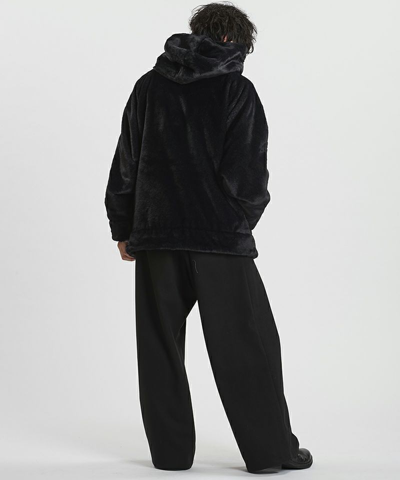 NO ID.(ノーアイディー)】ﾌｪｲｸﾌｧｰBIGﾌｰﾃﾞｯﾄﾞBLZ ブルゾン(857006-377B