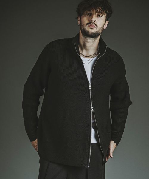 60%OFF【NO ID.(ノーアイディー)】3DｶﾗｰﾌﾞﾛｯｸﾆｯﾄCD カーディガン