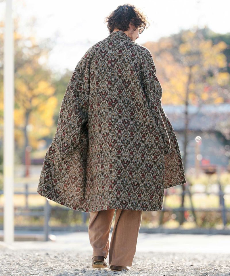 CAMBIO(カンビオ)】Gobelin KIMONO Like Gown ゴブラン織りガウン