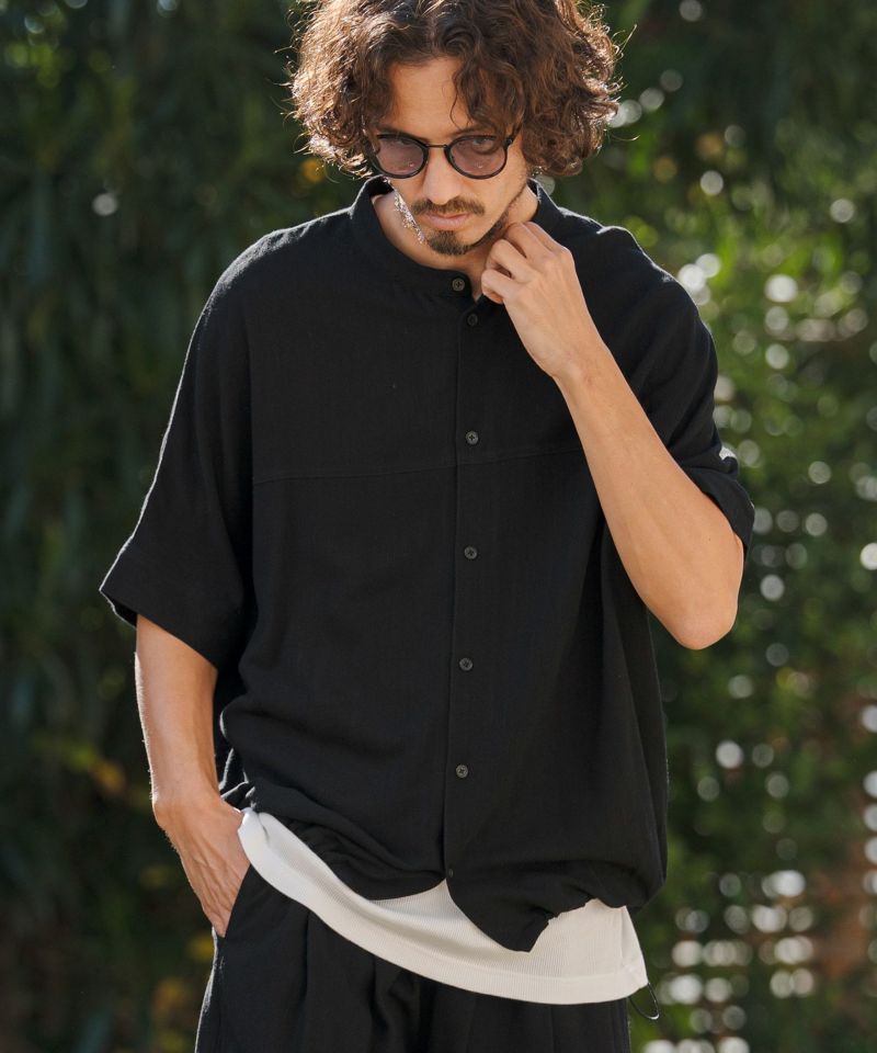 CAMBIO(カンビオ)】【予約販売2月中旬～下旬入荷】 Linen Rayon Dolman