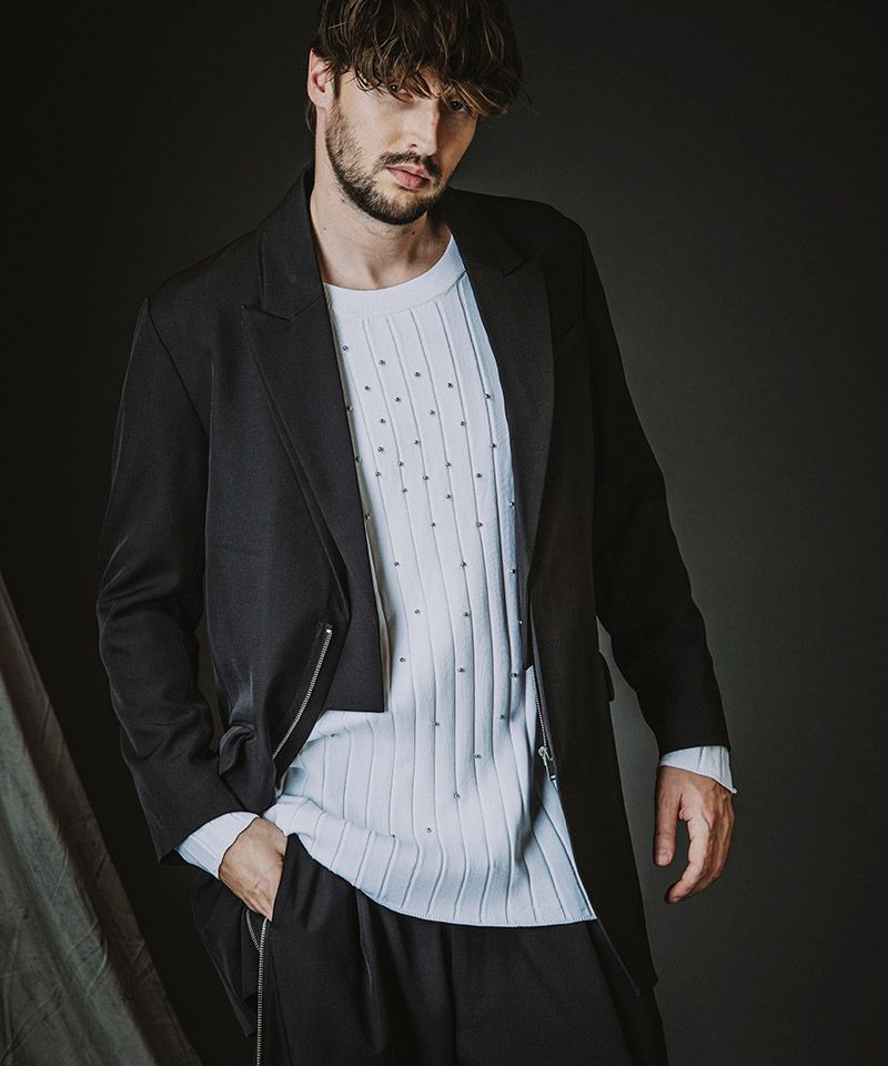 NO ID.(ノーアイディー)】ﾄﾞｯｷﾝｸﾞZIPﾁｪｽﾀｰJKT ジャケット(458006-396J