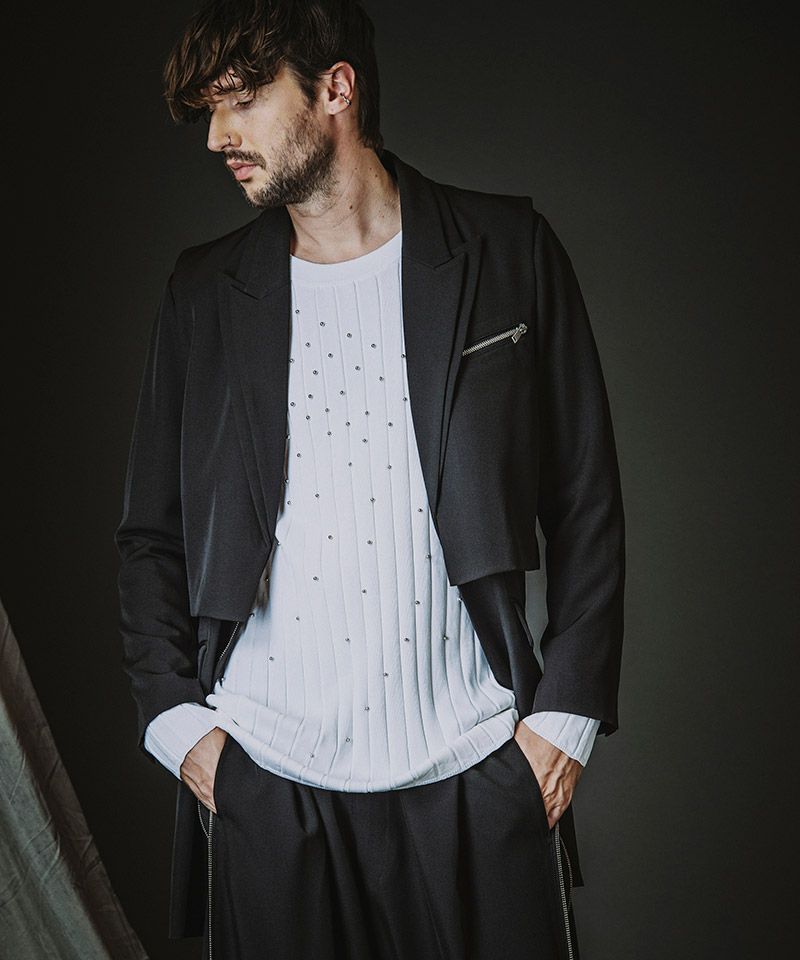 NO ID.(ノーアイディー)】ﾄﾞｯｷﾝｸﾞZIPﾁｪｽﾀｰJKT ジャケット(458006-396J