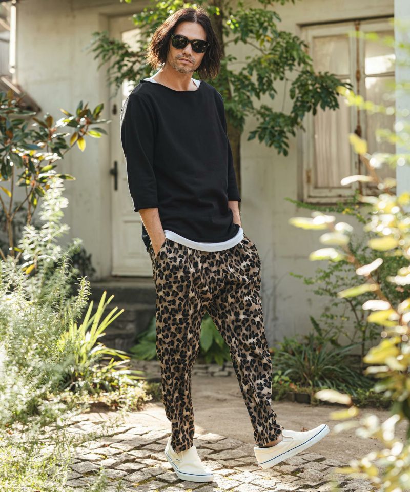 CAMBIO(カンビオ)】Leopard Relax Pants レオパードイージーパンツ