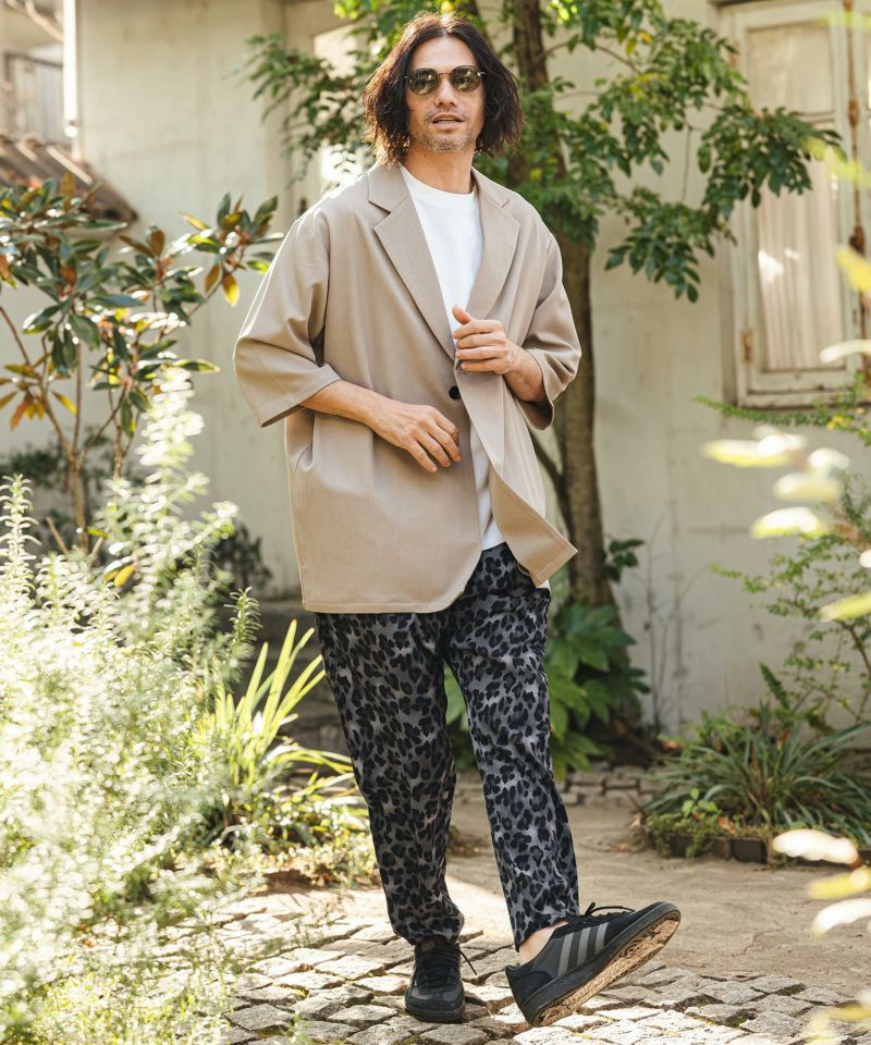 CAMBIO(カンビオ)】Leopard Relax Pants レオパードイージーパンツ