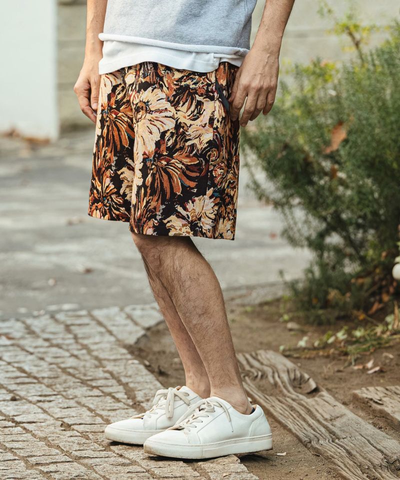 【CAMBIO】Gobelin Short Pants CAMBIO(カンビオ)】【予約販売3月下旬～4月上旬入荷】 Botanical