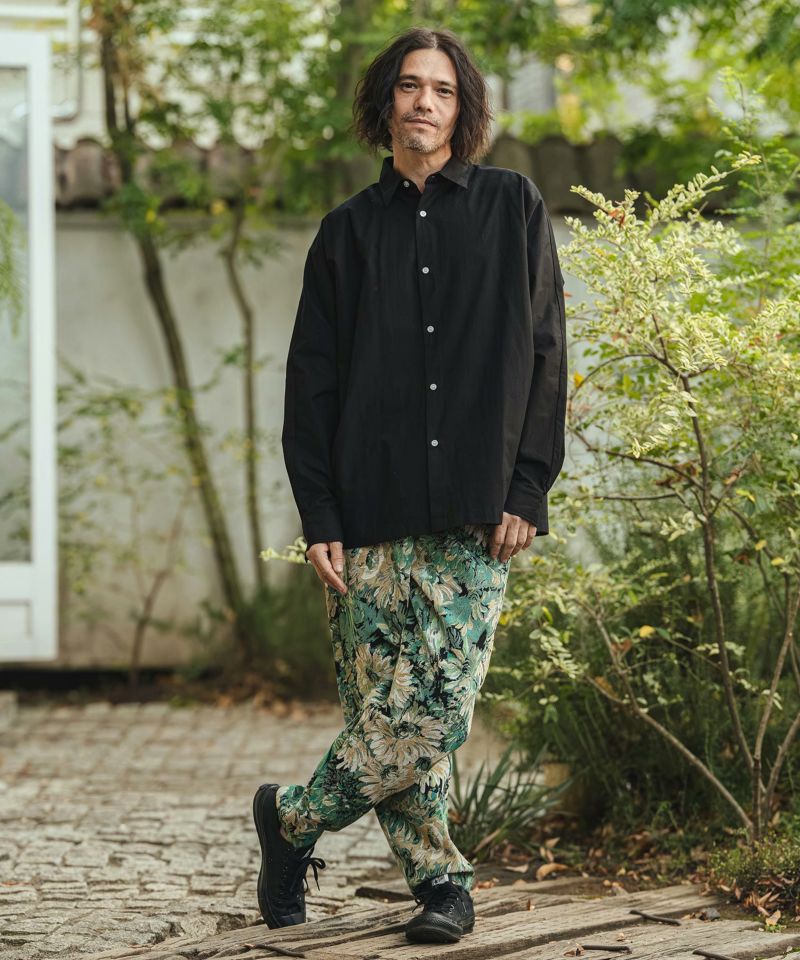 【CAMBIO】Botanical Gobelin Wide Pants 一部サイズカラー予約販売2月中旬～下旬入荷】【CAMBIO(カンビオ