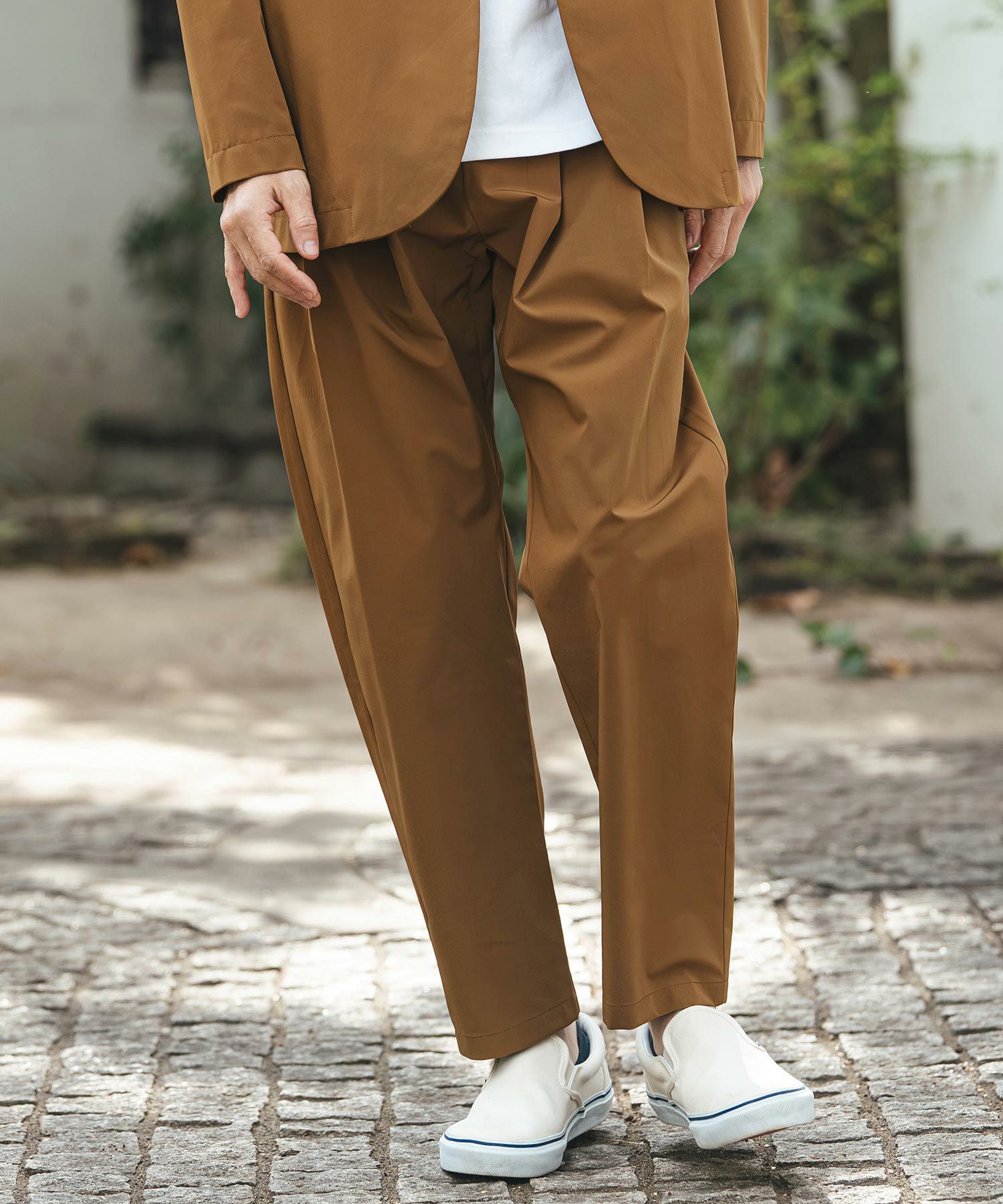 CAMBIO(カンビオ)】Stretch Nylon Balloon Silhouette Easy Pants