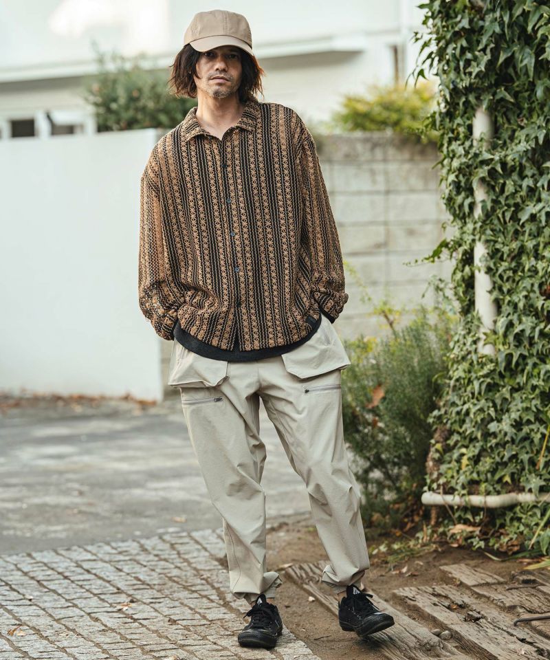 CAMBIO カンビオ　
デニム変形ブッシュバルーンパンツ
ダークブルー CAMBIO(カンビオ)】【予約販売3月上旬～中旬入荷】 アコーディオン