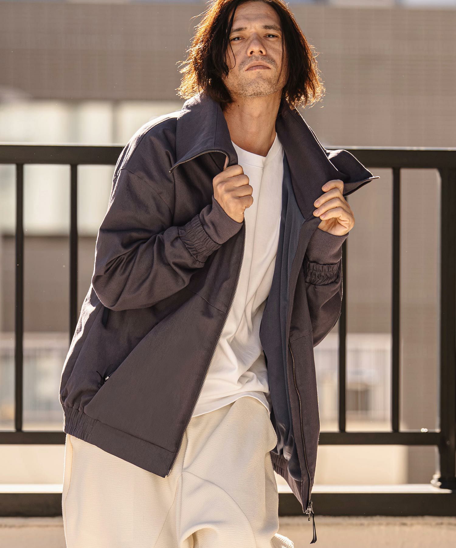 60%OFF【CAMBIO(カンビオ)】Bonding Fleece Kersey Dolman Sleeve