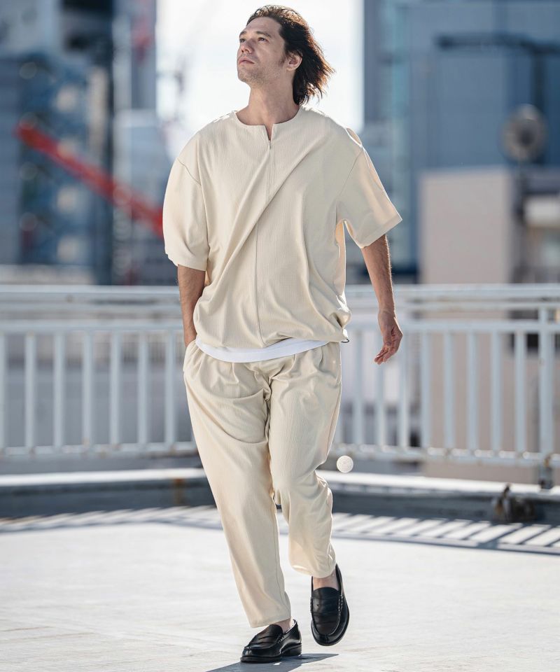 CAMBIO(カンビオ)】【予約販売4月上旬～中旬入荷】Stretch Seersucker