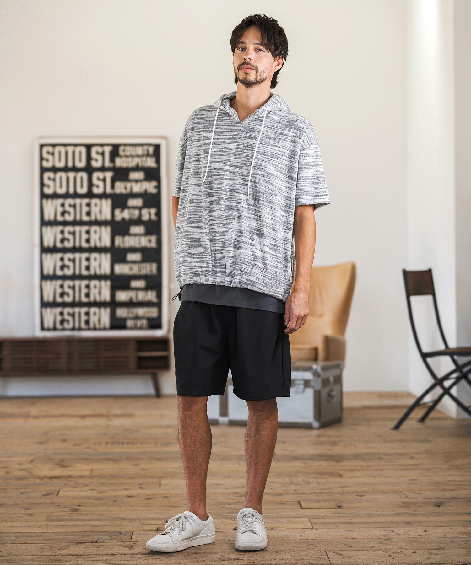 CAMBIO(カンビオ)】【予約販売2月下旬～3月上旬入荷】 Slacks Fabric