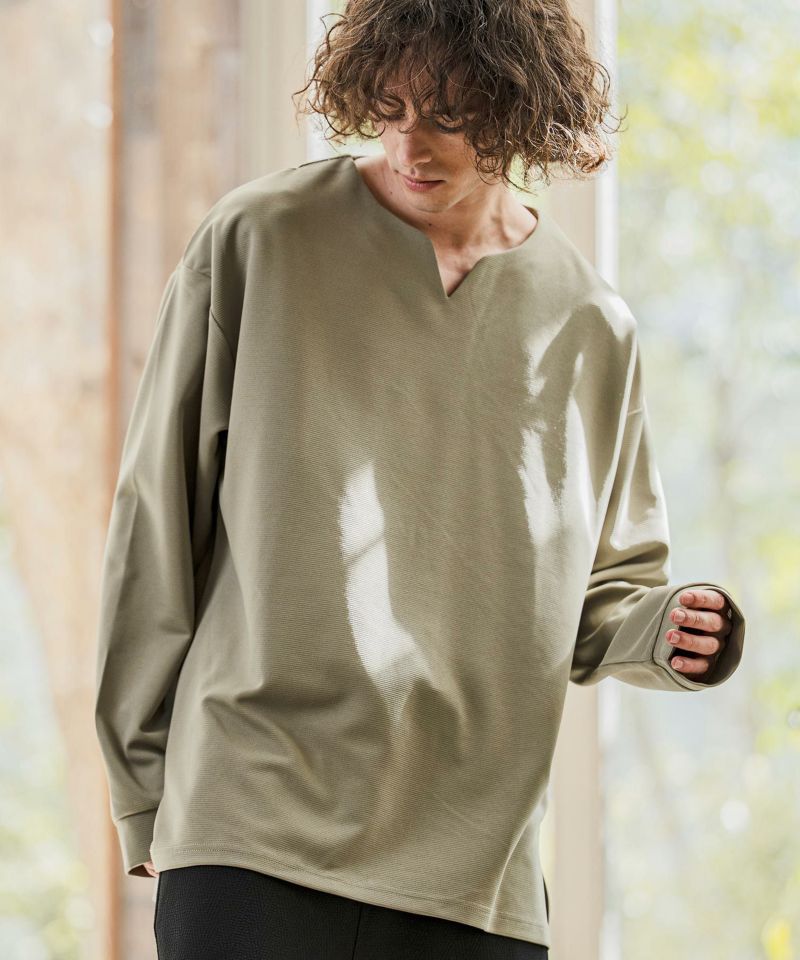 CAMBIO(カンビオ)】【予約販売2月上旬～中旬入荷】 キーネックサイド