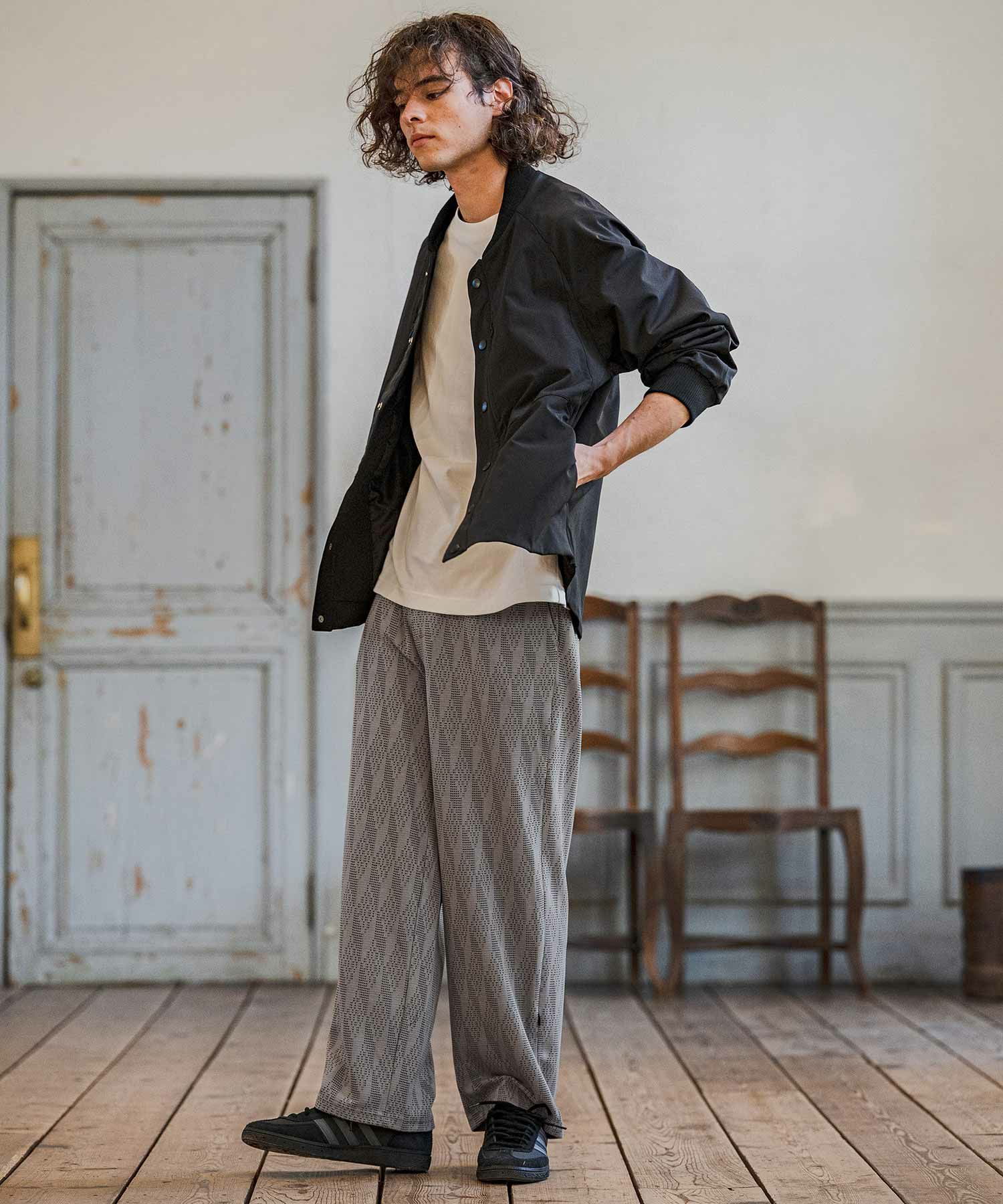 CAMBIO(カンビオ)】【予約販売2月上旬～中旬入荷】 ドビー総柄イージー