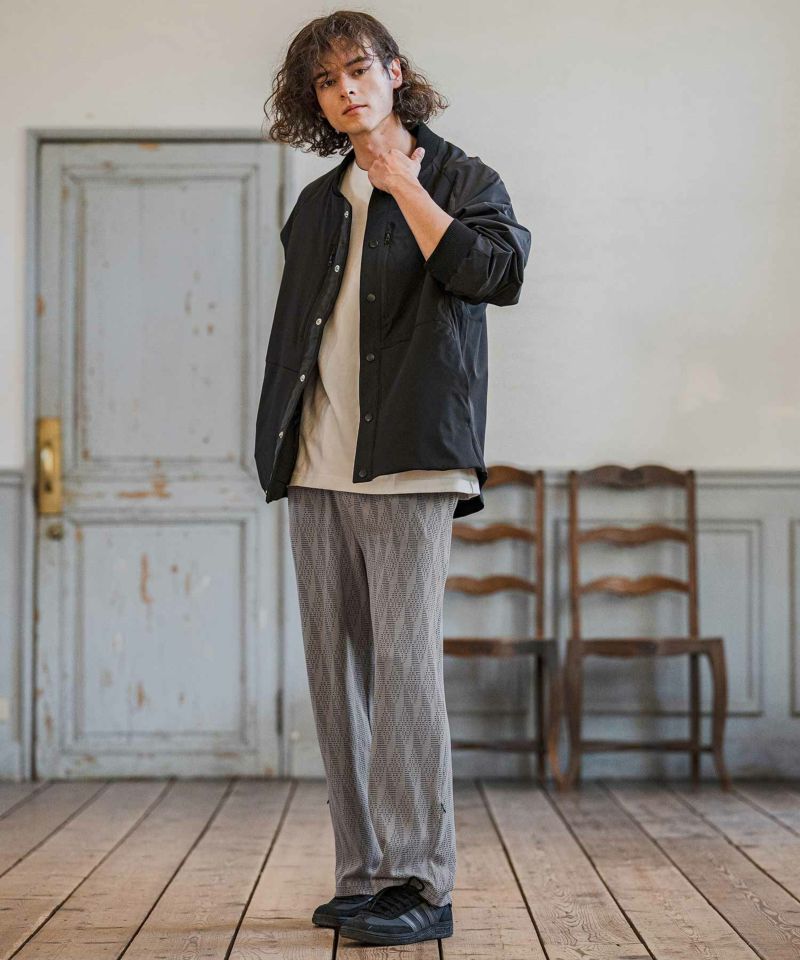 CAMBIO(カンビオ)】【予約販売2月上旬～中旬入荷】 ドビー総柄イージー