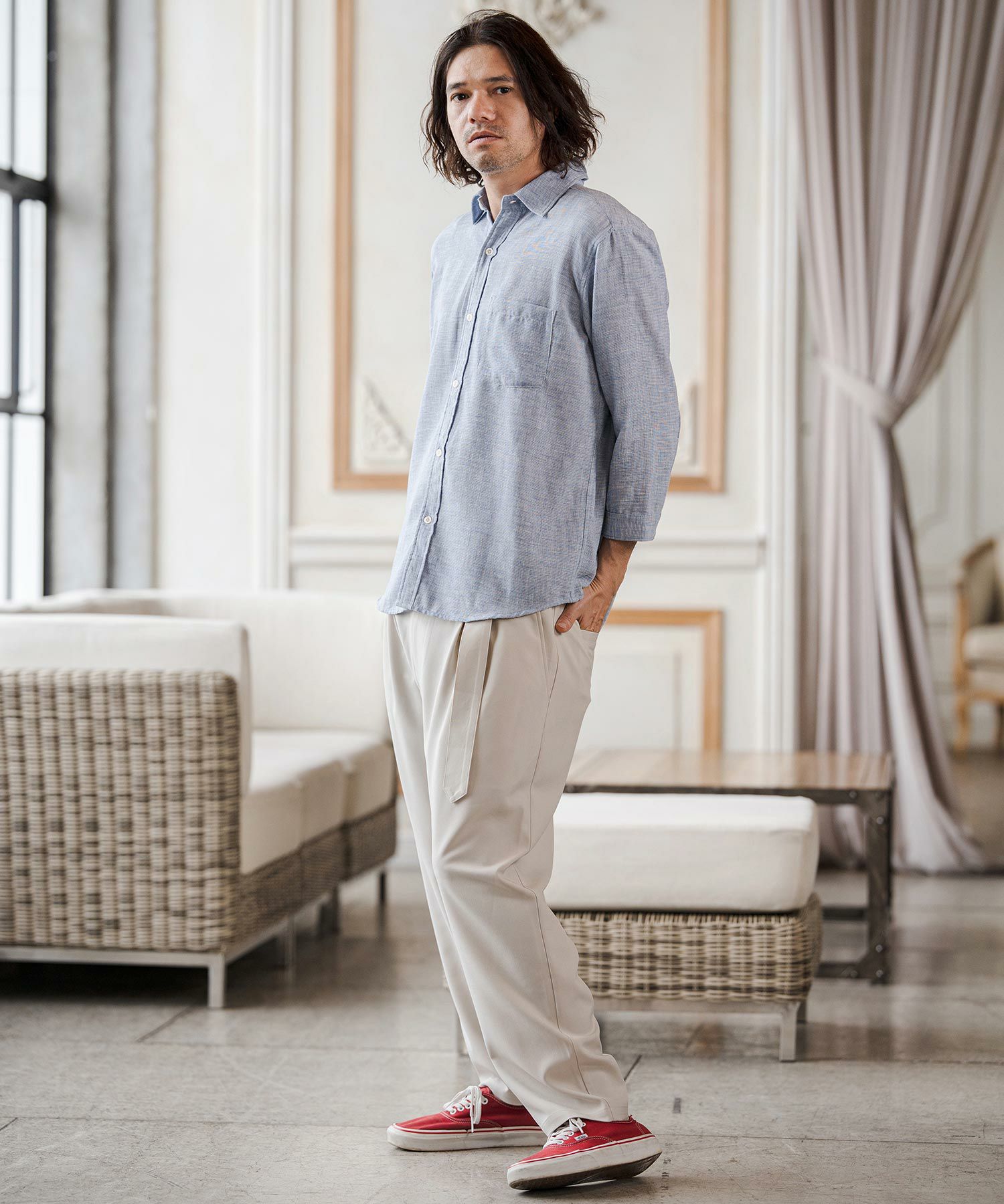 CAMBIO(カンビオ)】【予約販売4月下旬～5月上旬入荷】Stretch Tropical