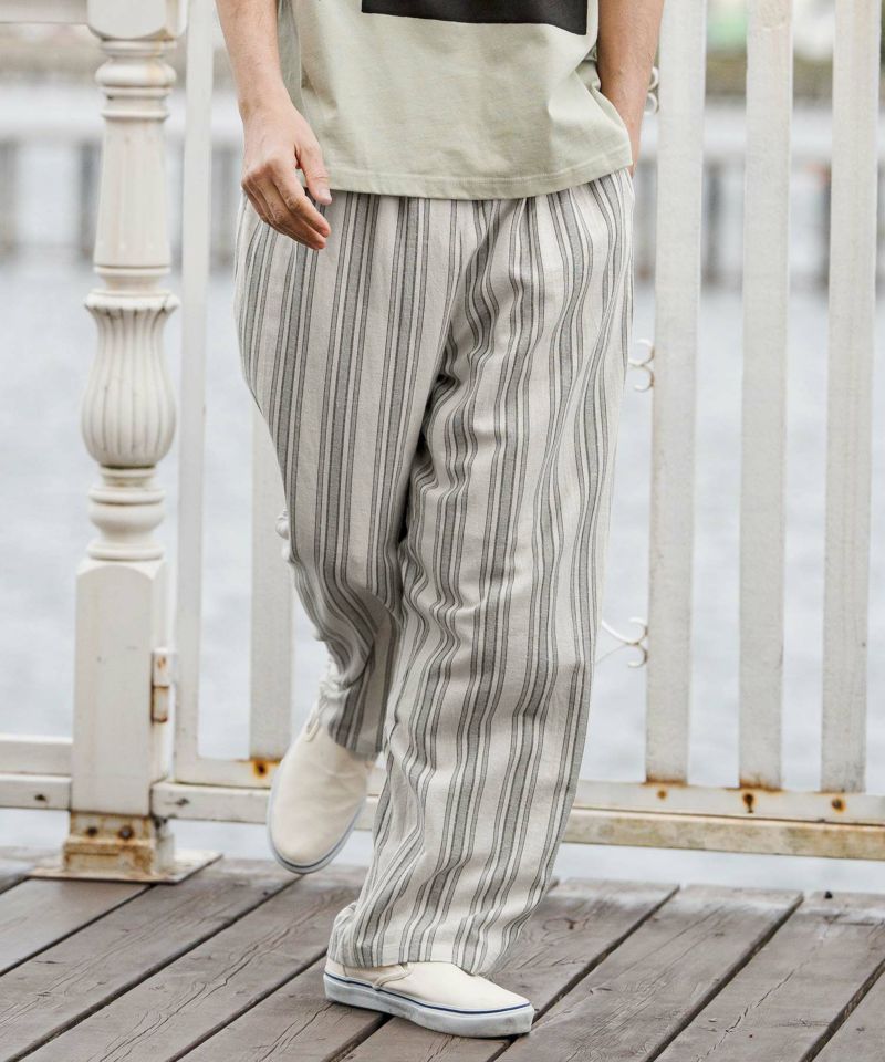 CAMBIO(カンビオ)】【予約販売4月下旬～5月上旬入荷】Stripe Wide