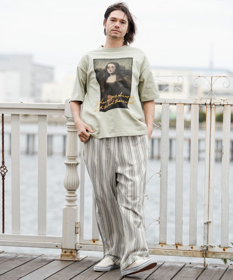 CAMBIO(カンビオ)】【予約販売4月下旬～5月上旬入荷】Stripe Wide