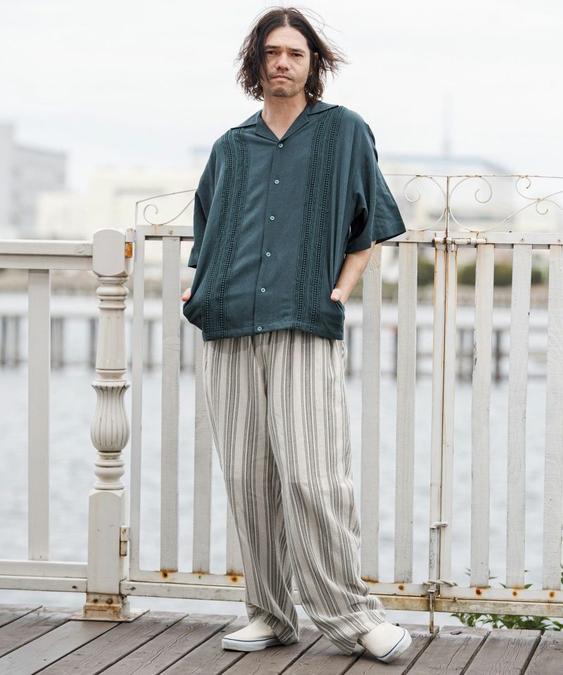 CAMBIO(カンビオ)】【予約販売4月下旬～5月上旬入荷】Stripe Wide