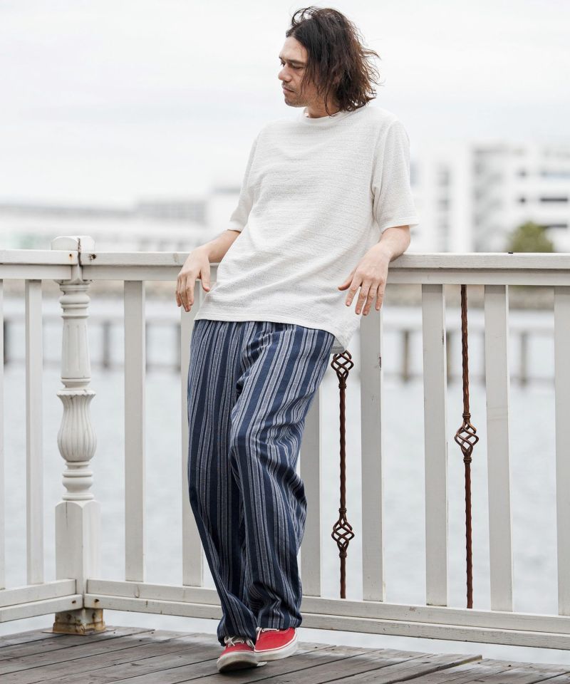 CAMBIO(カンビオ)】【予約販売4月下旬～5月上旬入荷】Stripe Wide