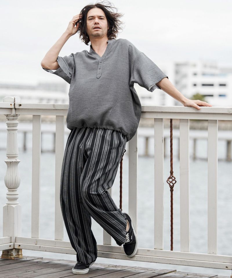 CAMBIO(カンビオ)】【予約販売4月下旬～5月上旬入荷】Stripe Wide