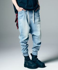 glamb(グラム)】【予約販売6月下旬～7月上旬入荷】 Knit Denim Pants