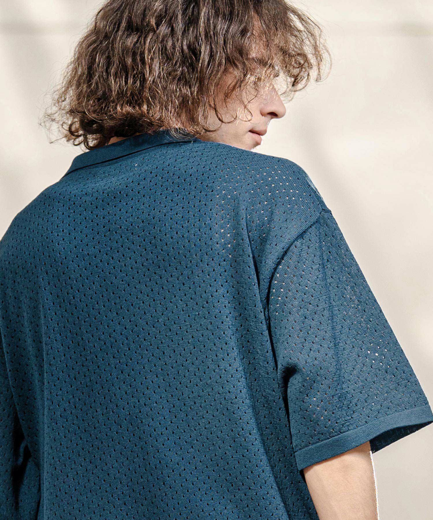 CAMBIO(カンビオ)】【予約販売4月中旬～下旬入荷】パンチングニット