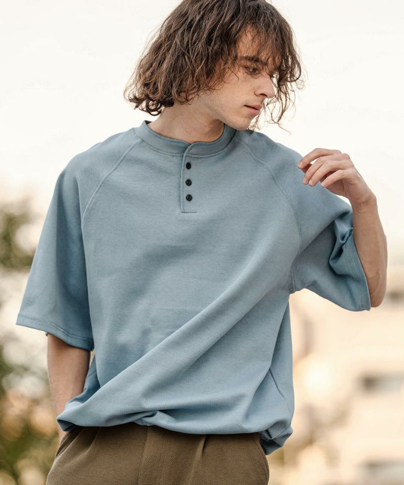 CAMBIO(カンビオ)】【予約販売3月下旬～4月上旬入荷】 ヘンリーネック