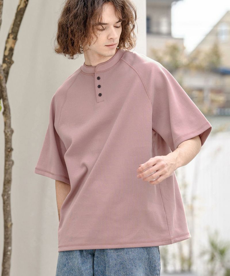 CAMBIO(カンビオ)】【予約販売3月下旬～4月上旬入荷】 ヘンリーネック