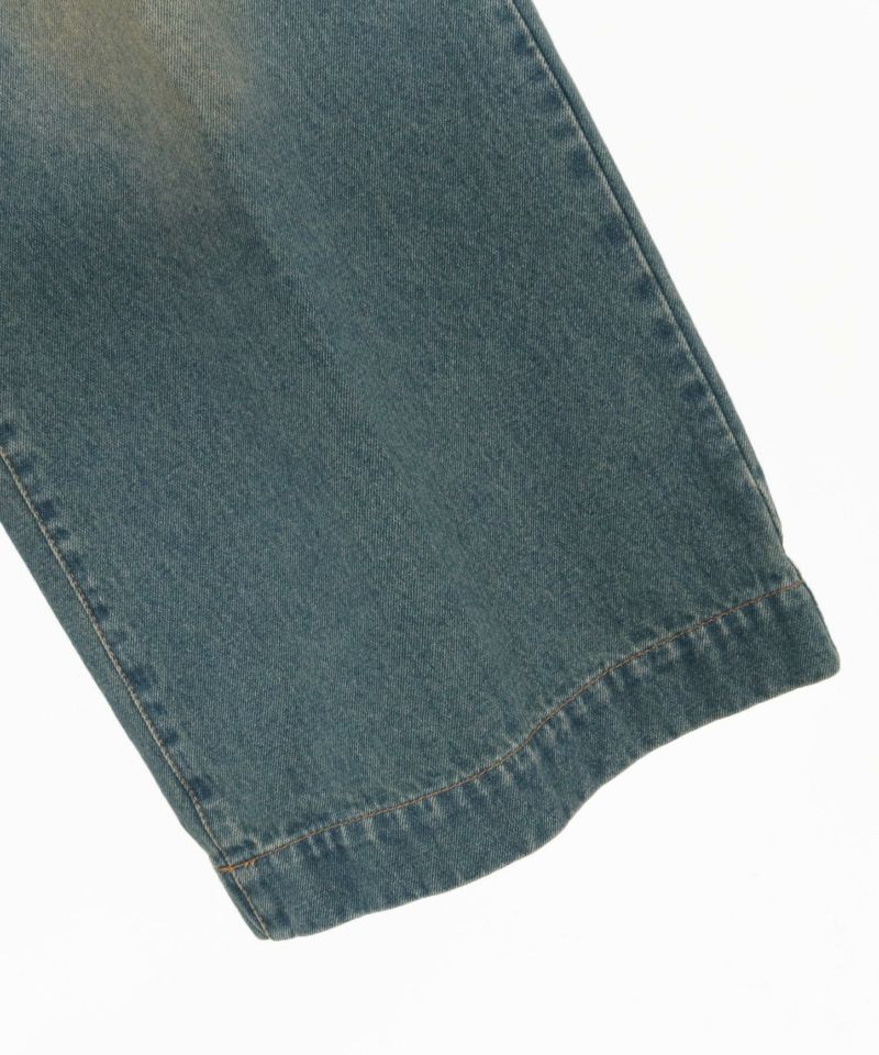 CAMBIO(カンビオ)】【予約販売3月上旬～中旬入荷】泥加工デニム1タック