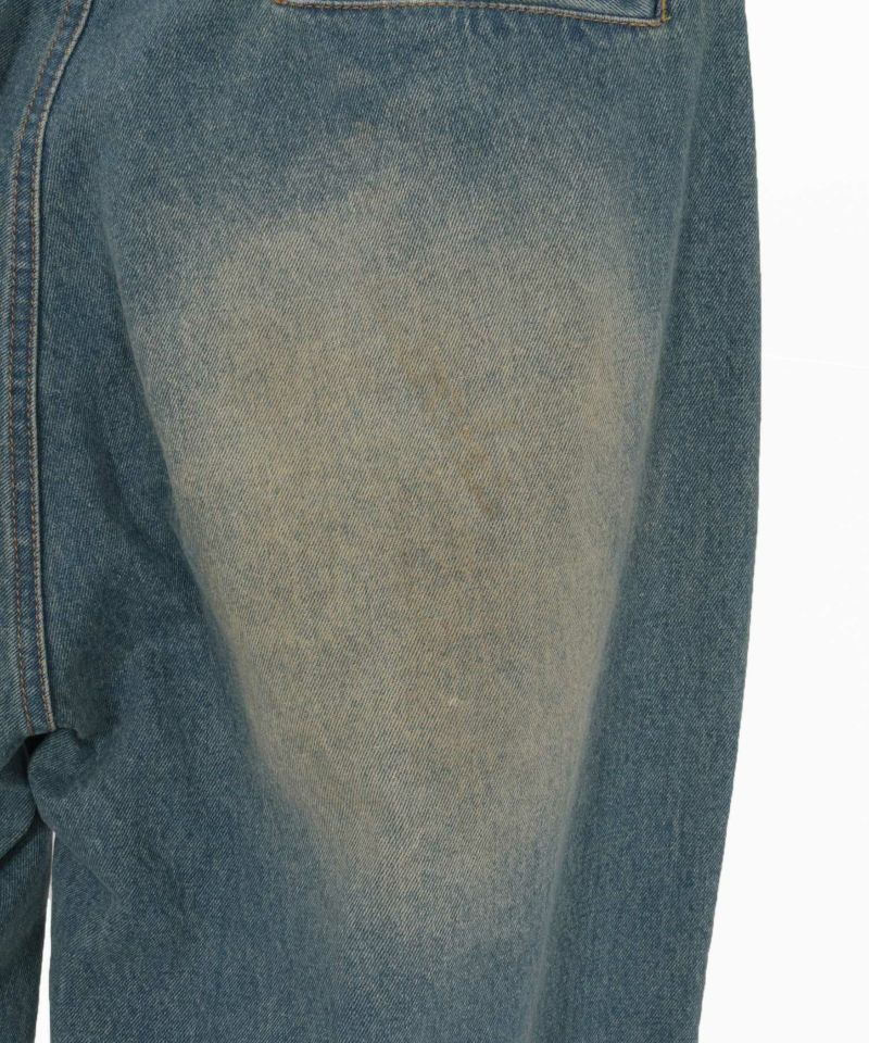 CAMBIO(カンビオ)】【予約販売3月上旬～中旬入荷】泥加工デニム1タック