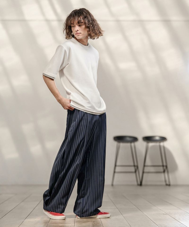 CAMBIO(カンビオ)】【予約販売3月上旬～中旬入荷】ピンストライプ